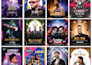 design party event night club dj concert flyer or poster
